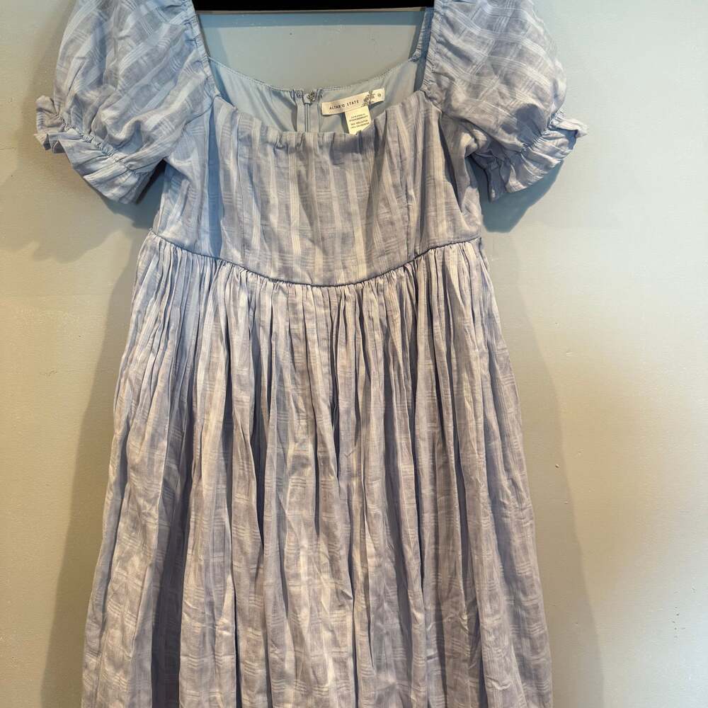 Altar’d State Cottagecore Light Blue Cotton Dress – Women’s Medium